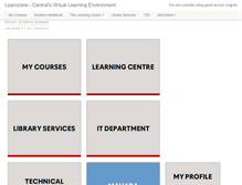 Tablet Screenshot of learnzone.cssd.ac.uk